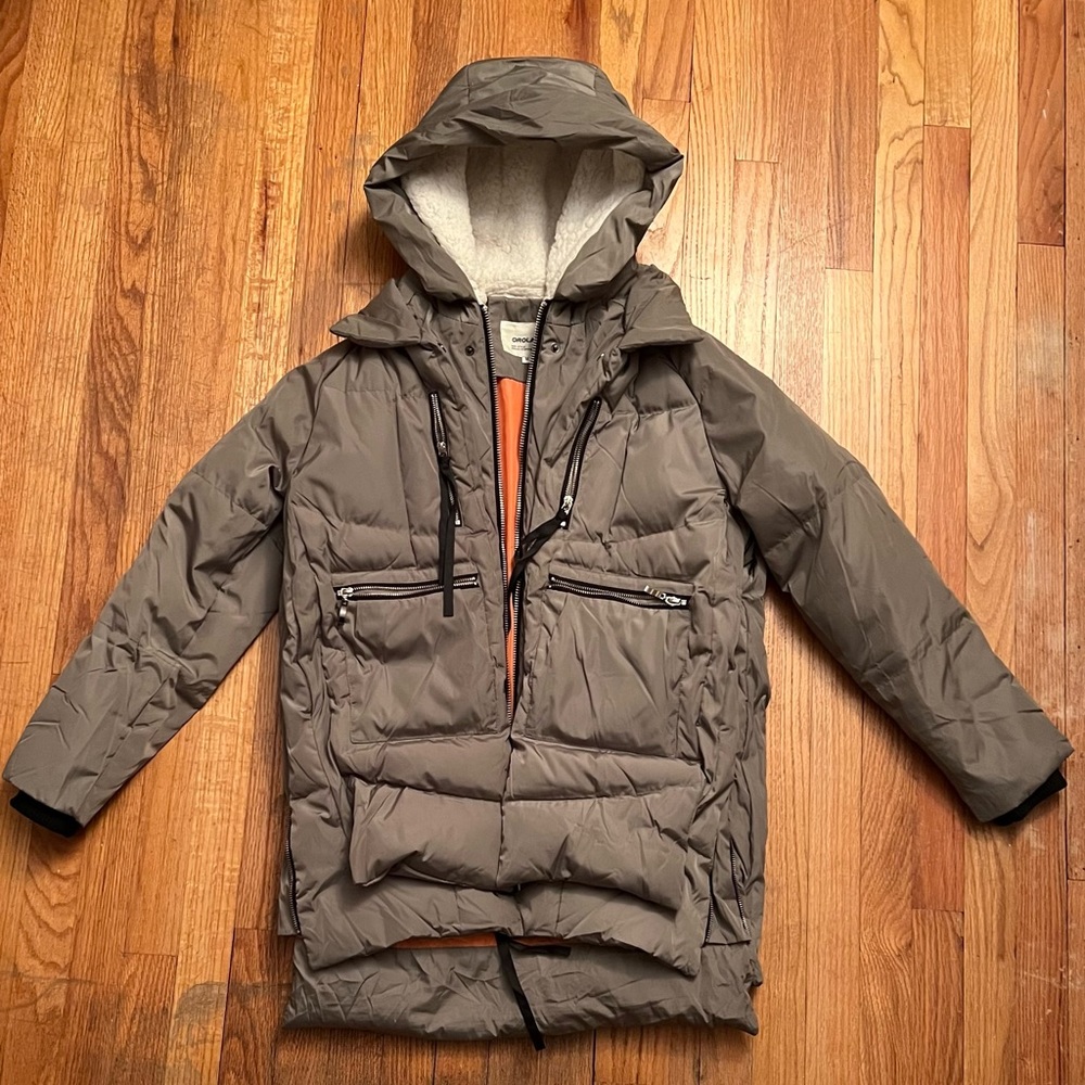 🎉BRAND NEW Orolay green down jacket